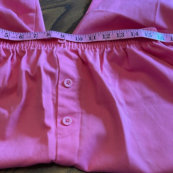 Marlene Shorts Pink Elastic Long  Inseam 14”x 16”-22” stretch elastic waist - Picture 3 of 3